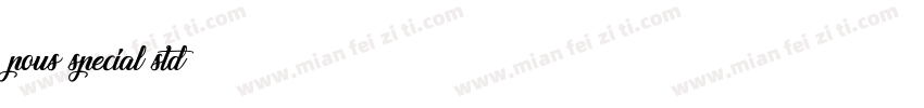 pous special std字体转换